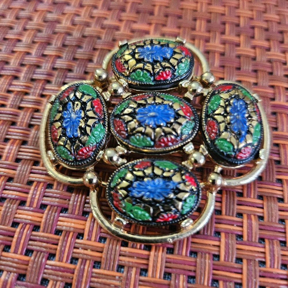 Vintage Sarah Coventry Enamel Brooch (Jewelry 002)